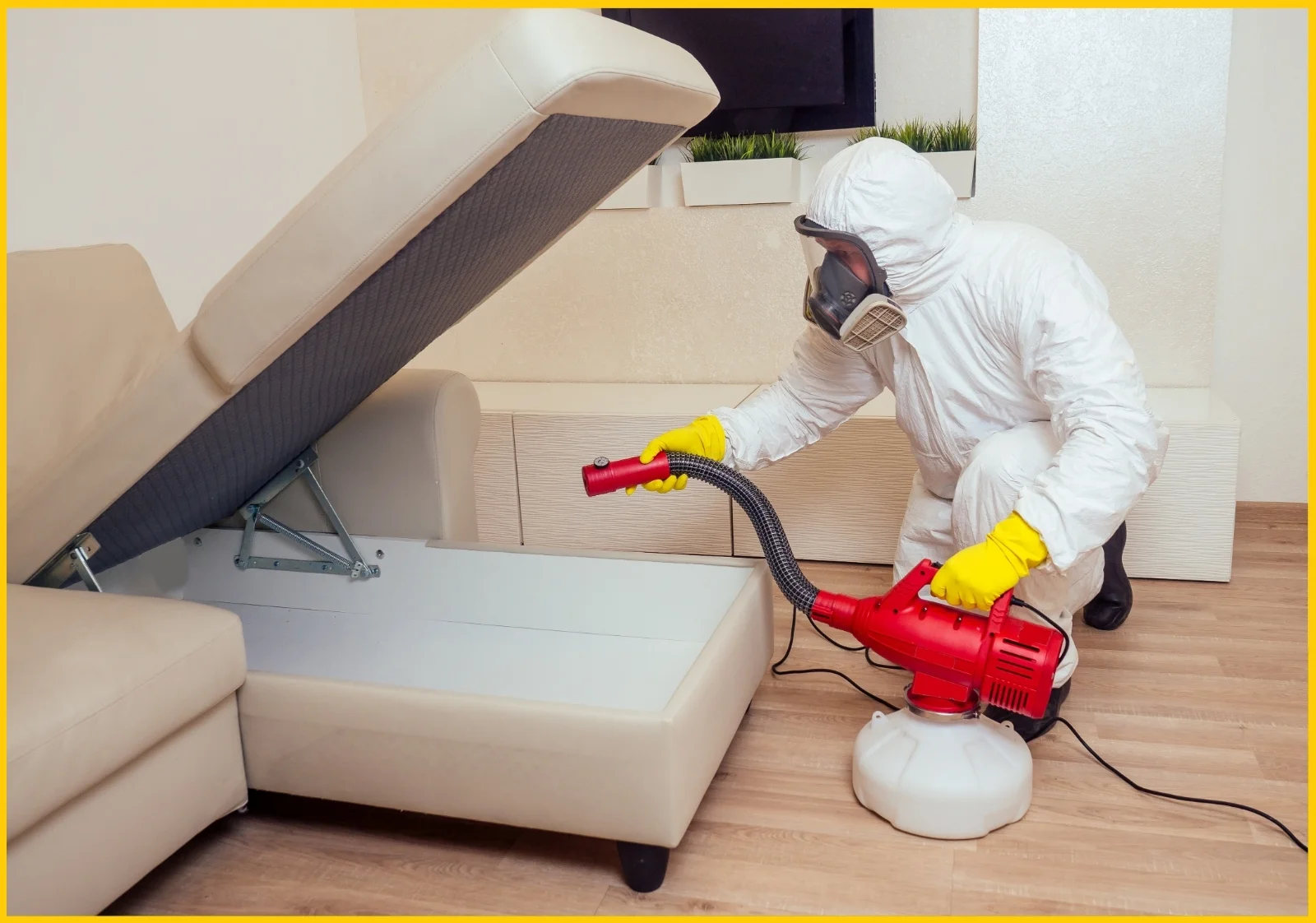 Cleaning after termite fumigation