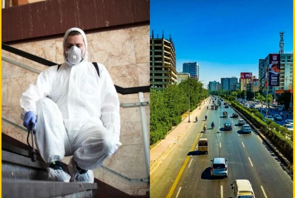 Fumigation in Shahrah-e-Faisal